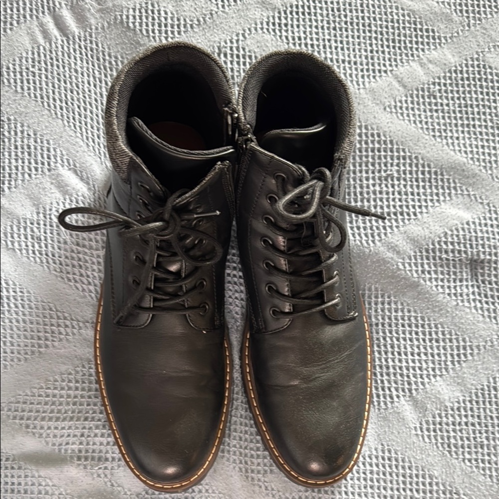 Sonoma Men's Black Leather Boots 11.5 - Picture 9 of 9